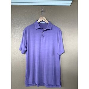 Peter Millar Men's Purple Performance Polo Shirt Sz M